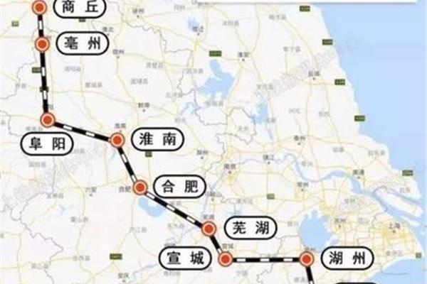 亳州到商丘高鐵
