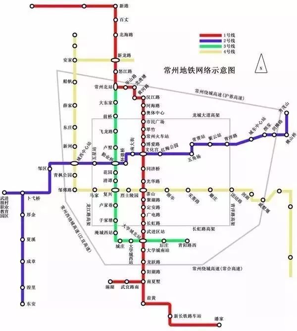 常州地鐵1號線詳細(xì)站點(diǎn)