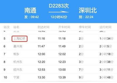 上海到泉州動(dòng)車