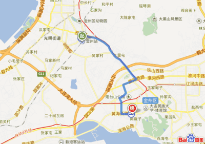 大連開發(fā)區(qū)5路公交車路線