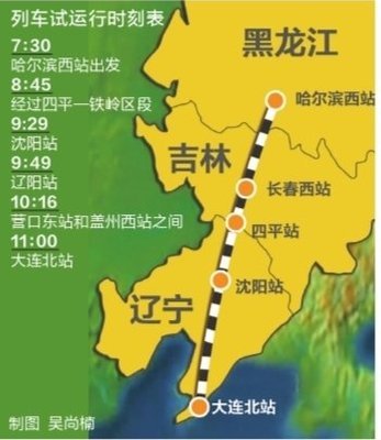 鐵嶺到大連火車