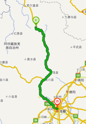成都到汶川有多遠(yuǎn)